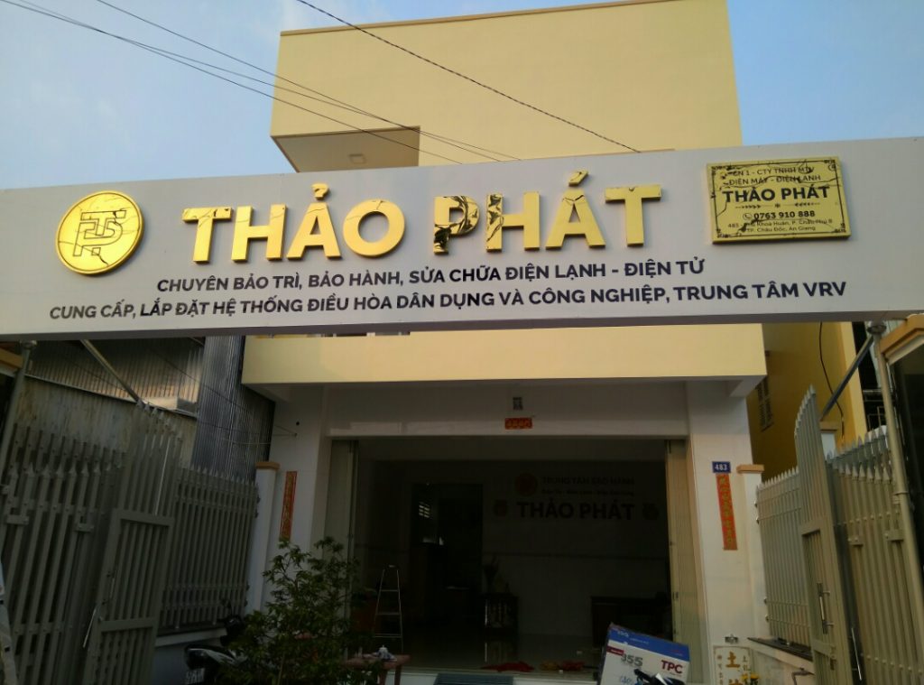 Mẫu bảng hiệu Inox 161 – 170