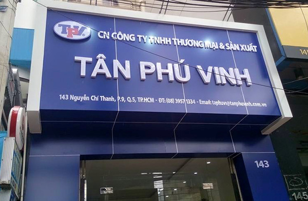 Làm bảng hiệu Đường Trần Minh Quyền