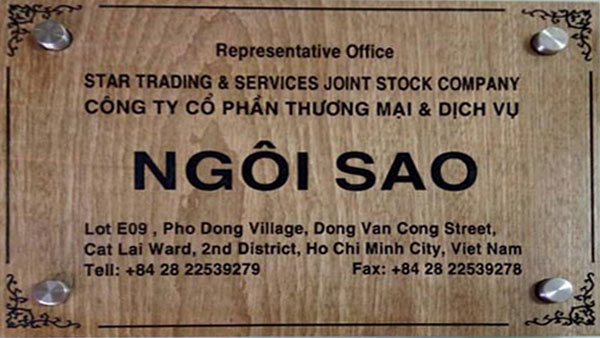 Làm bảng hiệu gỗ Tầm Nhìn Việt