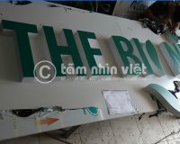 Thi công lắp đặt bộ chữ nổi The Bionik